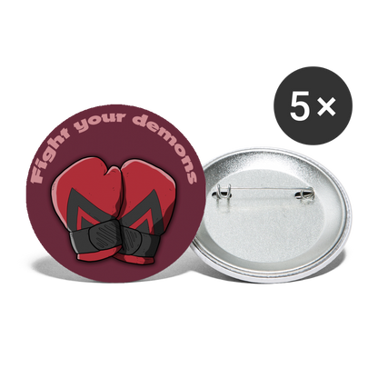 Buttons groß 56 mm (5er Pack) - weiß