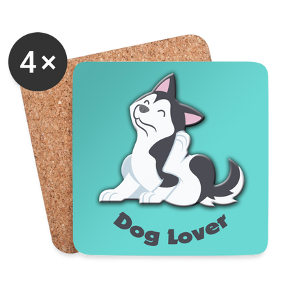 Untersetzer (4er-Set) Dog Lover - weiß